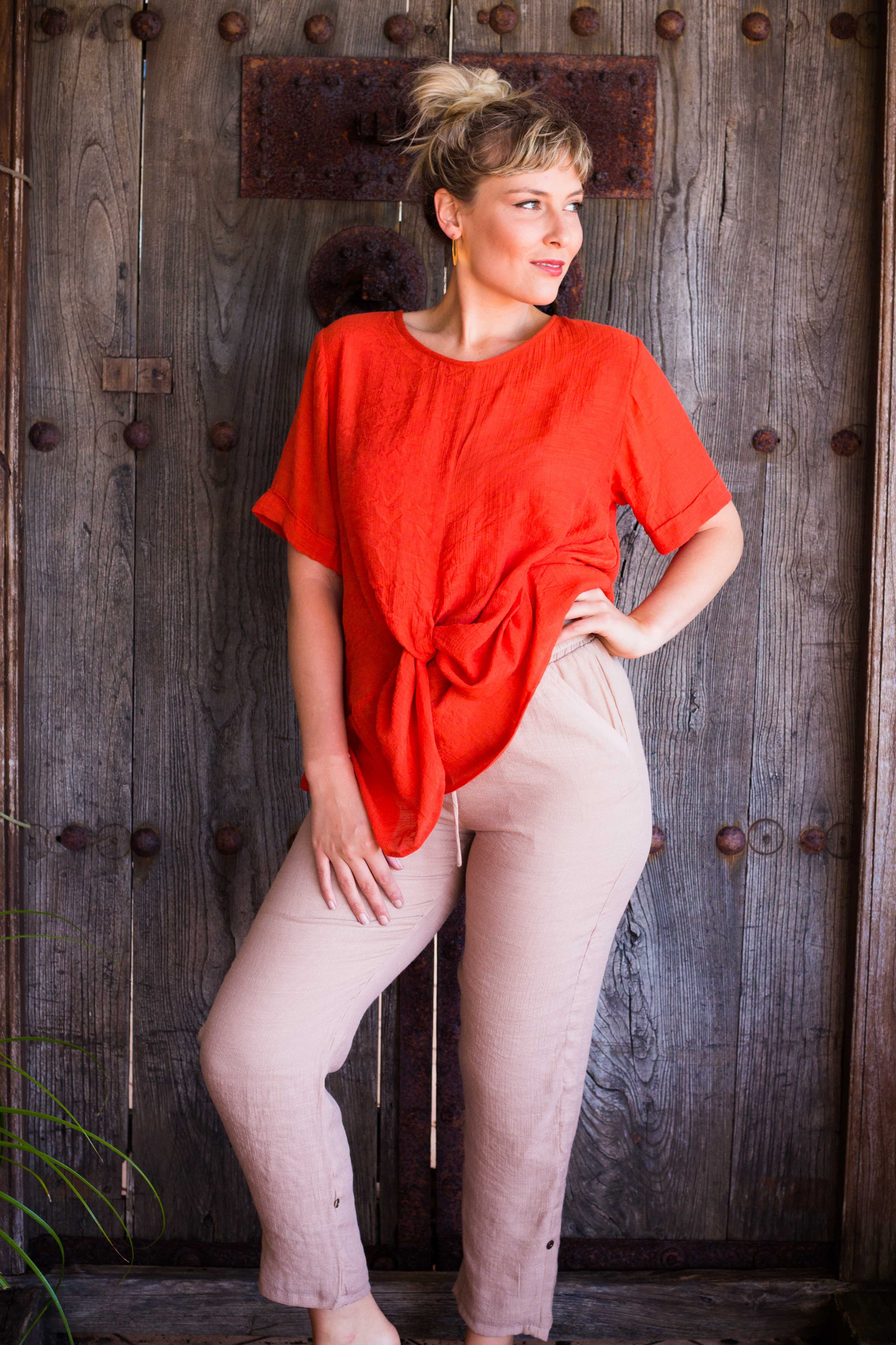 Mela Pants - Cotton Silk
